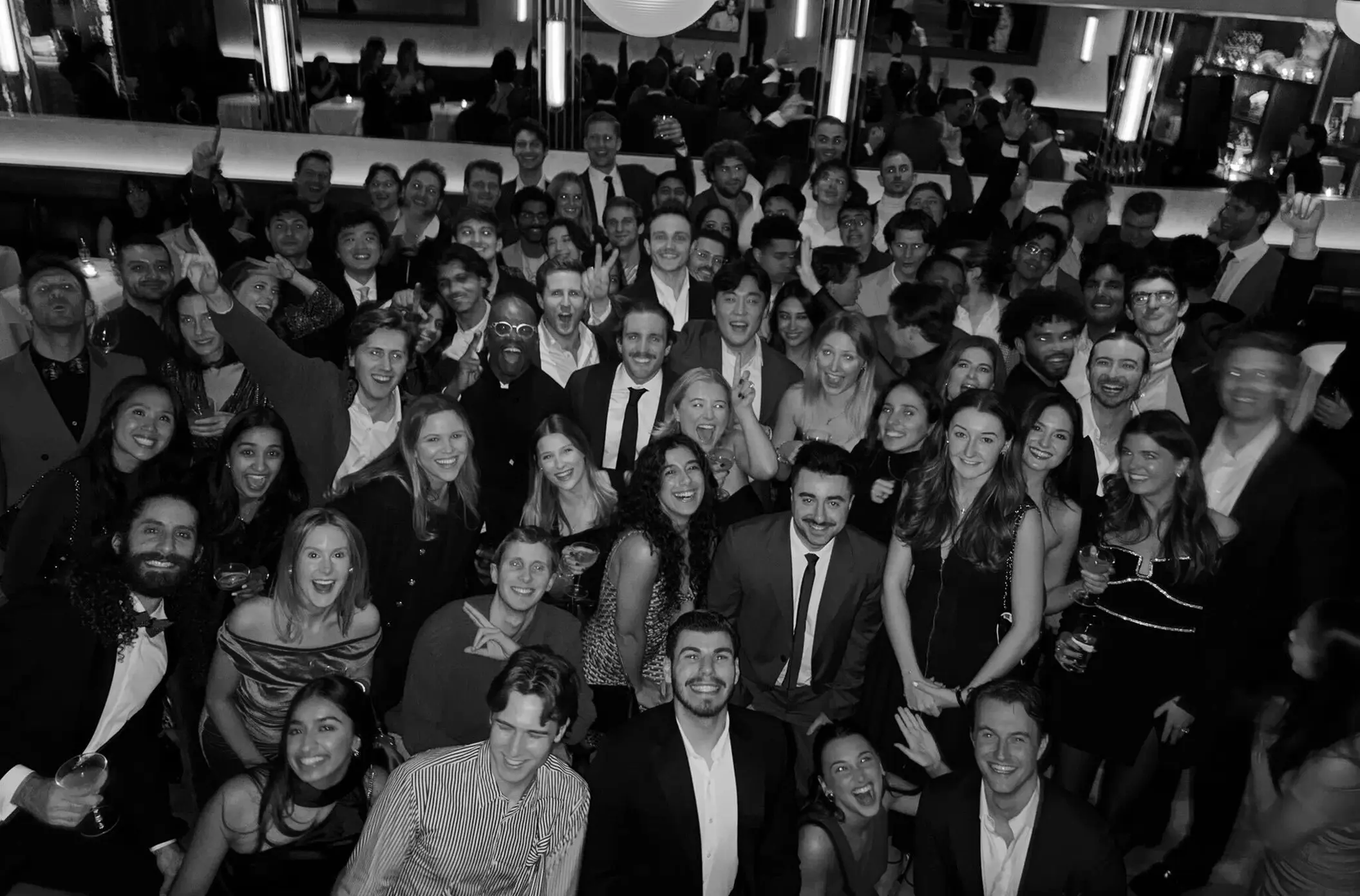 Profound team celebrating together at an evening event