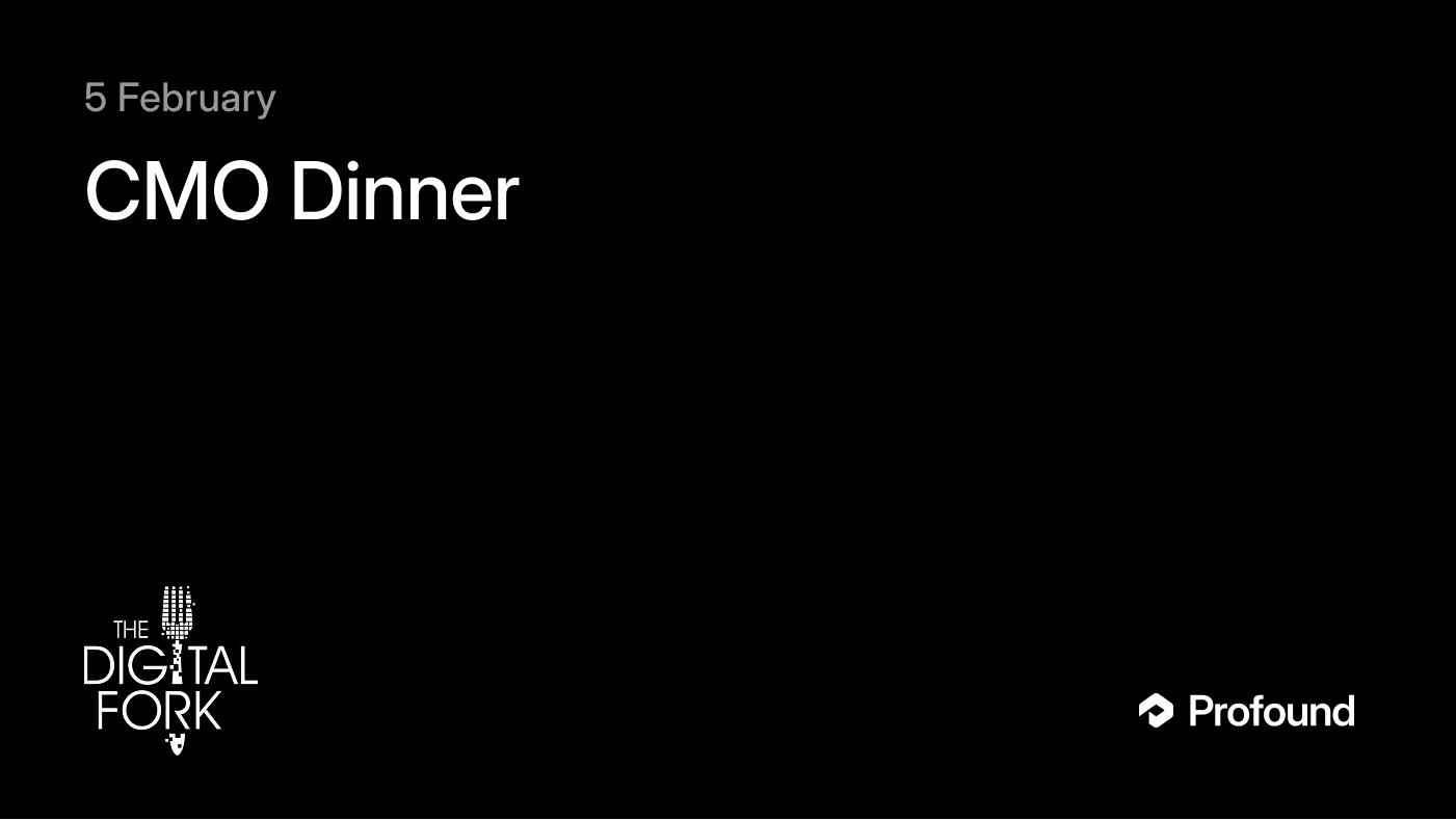 CMO Dinner: Digital Fork
