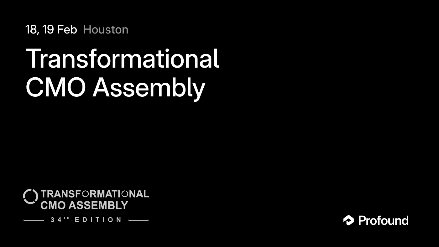 Transformational CMO & Chief Brand & Advertising Officer Assembly