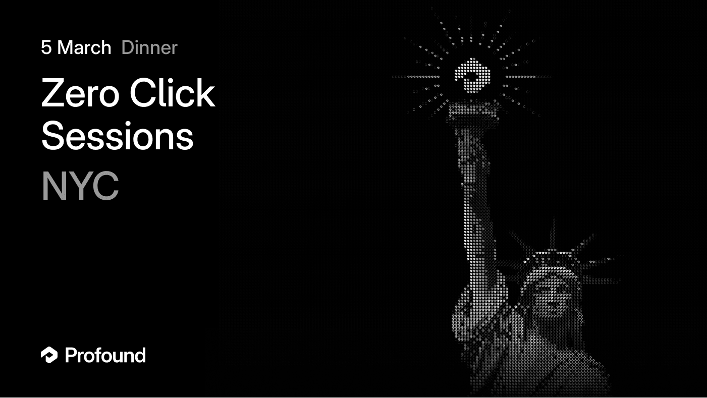 Zero Click Dinner NY: March